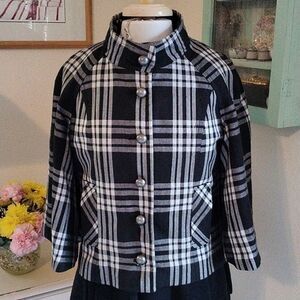 Larry Levine Plaid Jacket